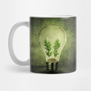 Green Eco Bulb Mug